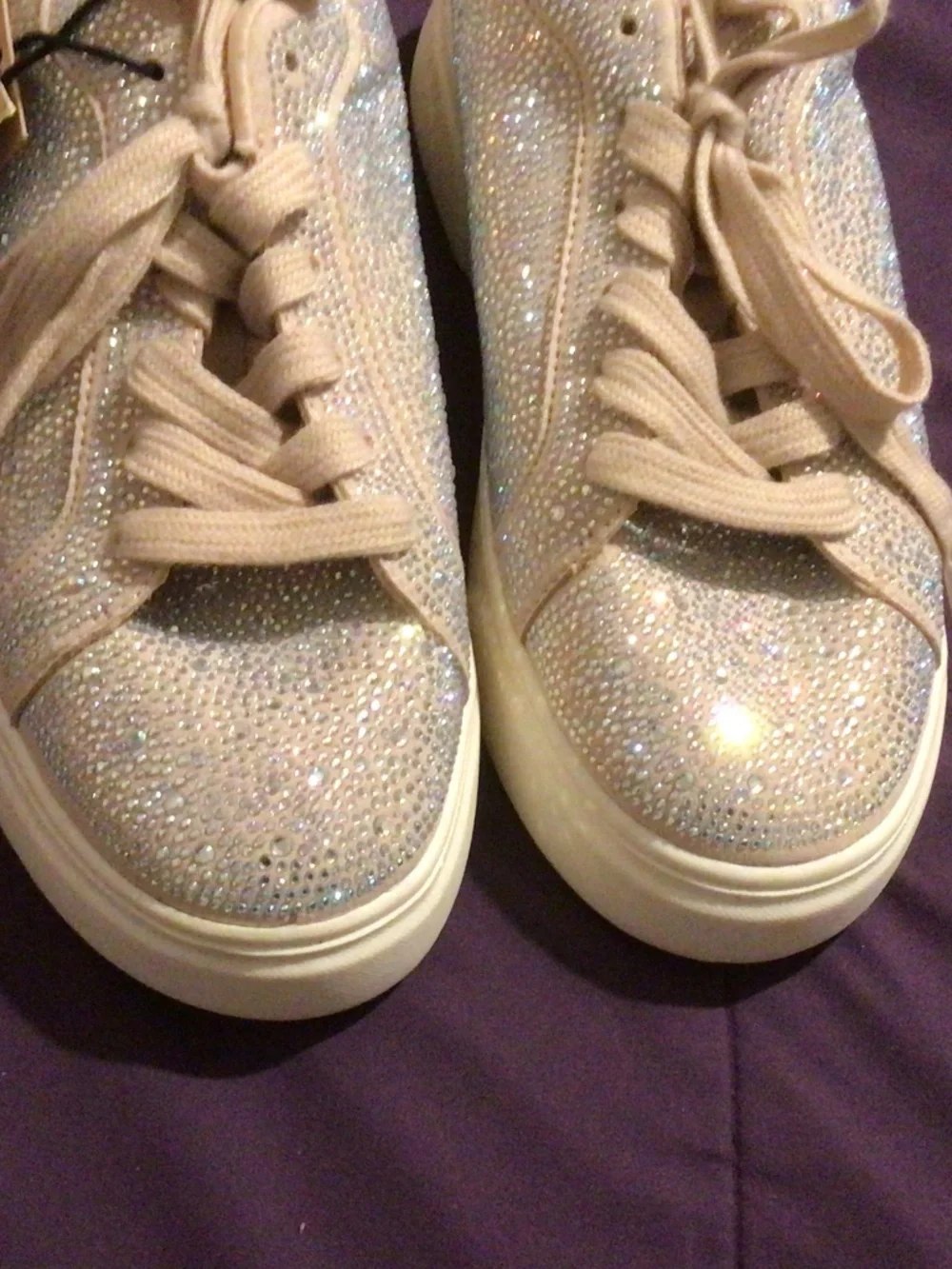 NWT Madden NYC Rhinestone Tennis Shoes Size 8